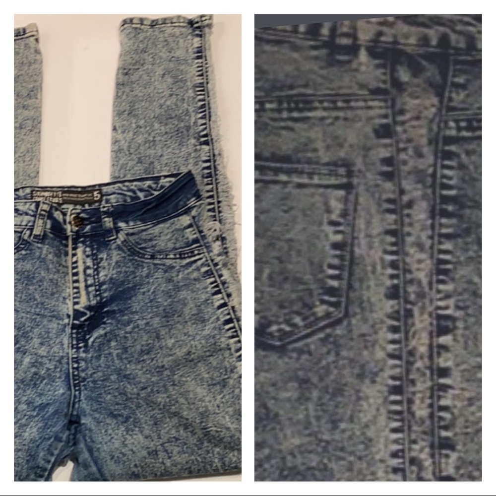 Vintage Acid Washed High Waisted Skinny Jeans!!! Size 5